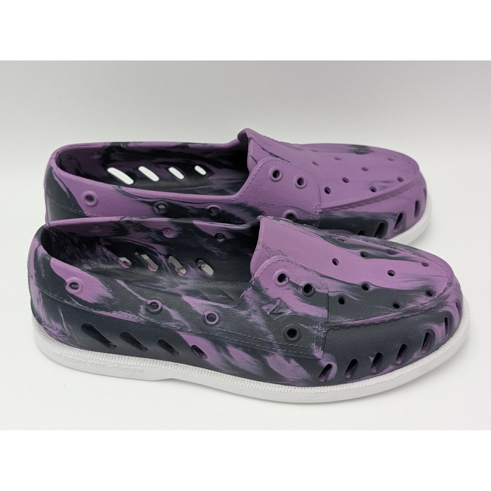 Sperry Boat Shoes Womens 8 Purple Float Marbled Water Shoes‎ Slip On Lightweight